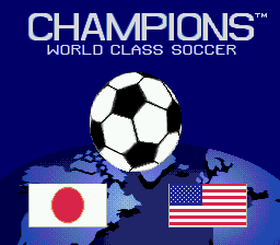 Champions World Class Soccer Title Screen